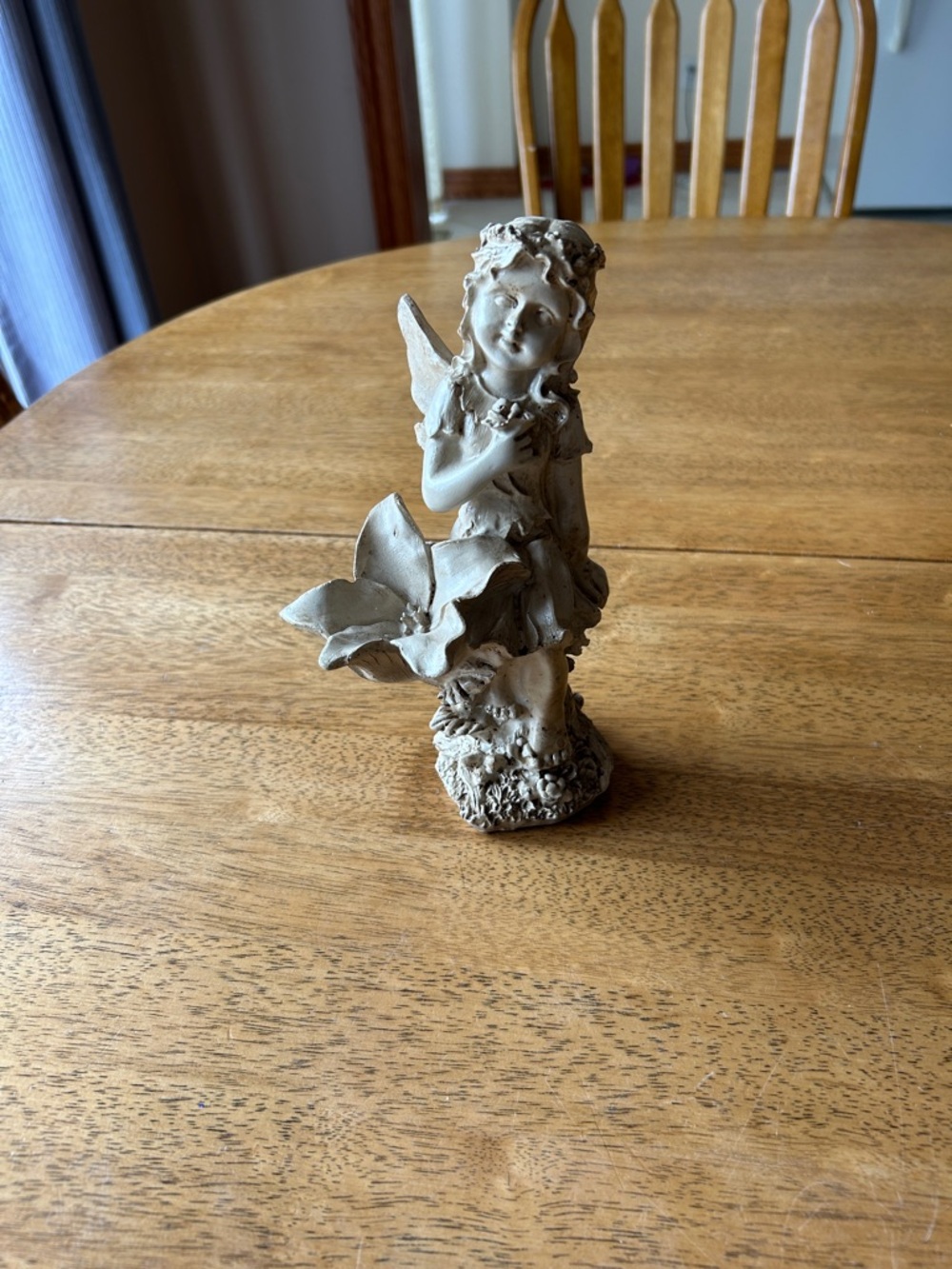 Neutral Ceramic Fairy Figurine Home Art Statue